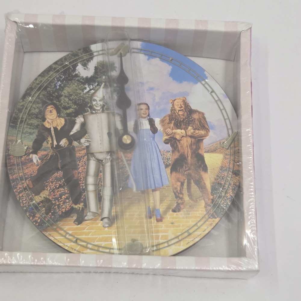 Vandor The Wizard of Oz Decoupage 7" Wood Wall Clock 71524 Dorothy New Sealed